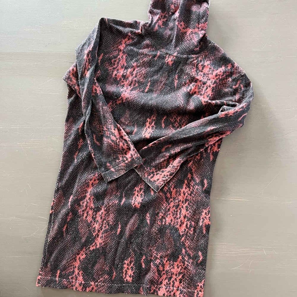 All Saints XS Merino sweater snake print
